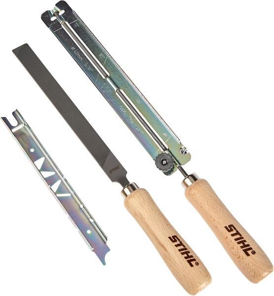 Набор заточный Stihl 56050071027 к цепи а 3/8"Р d4,0 мм державка, напильник плоский, шаблон 56050071027 фото