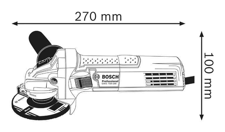 Угловая шлифмашина Bosch GWS 750 S Professional с регулировкой 26895 фото