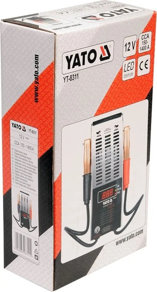 Тестер (навантажувальна вилка) акумуляторів цифровий 12V YATO YT-8311 45560 фото