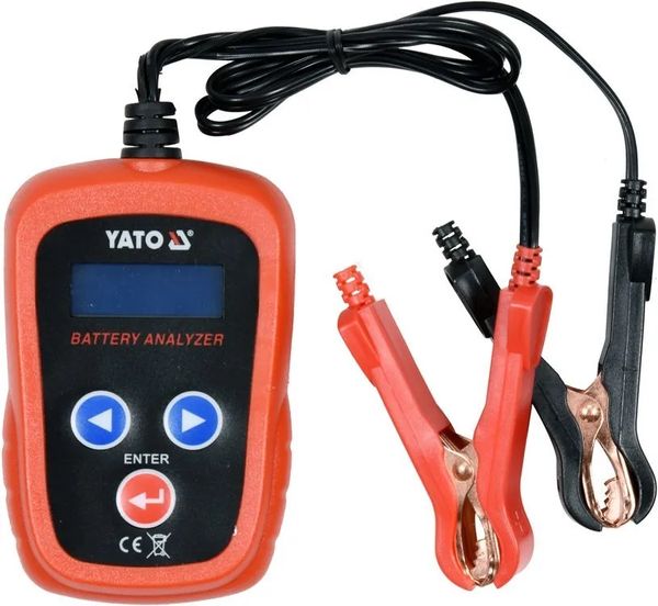 Тестер параметров аккумуляторов YATO YT-83113 до 12В с цифровым дисплеем 45561 фото