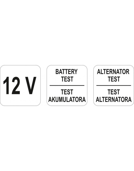 Тестер напруги аккумуляторів YATO YT-83101 до 12 В 50106 фото