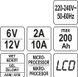 Зарядное устройство с LCD дисплеем YATO YT-83002 для аккумуляторов 6V/12V 51252 фото 7